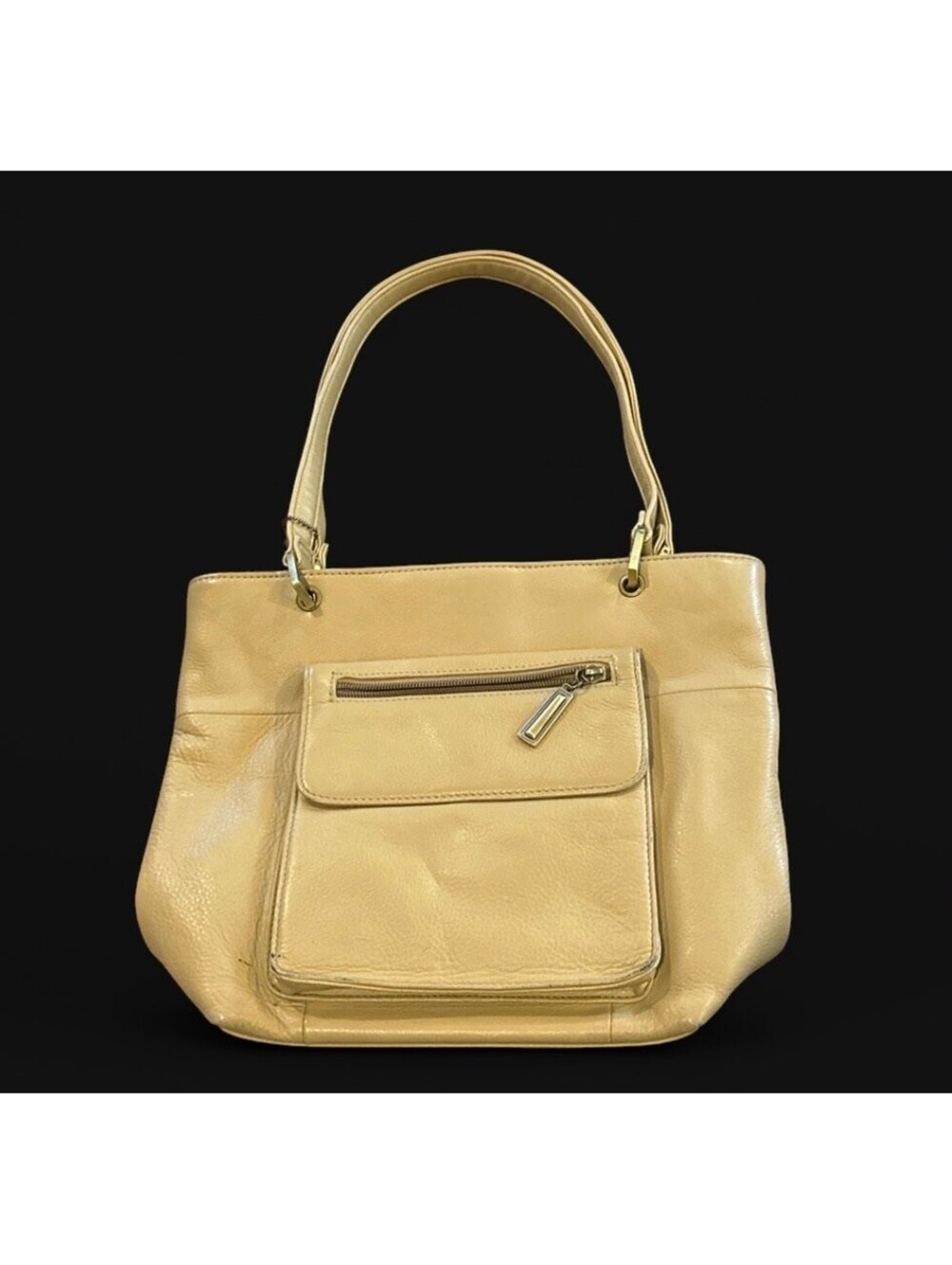 Giani Bernini Camel Leather Shoulder Bag